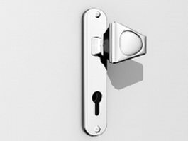 Door knob with lock 3d preview