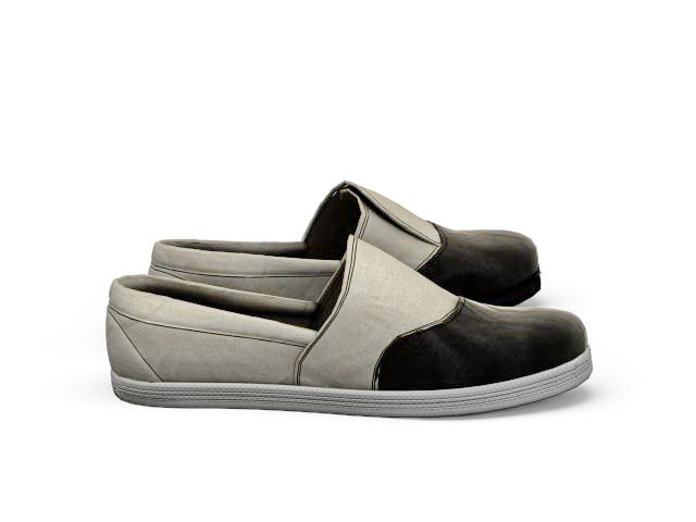 Casual slip on shoes 3d rendering