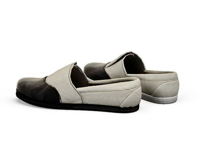 Casual slip on shoes 3d rendering