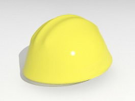 Yellow safety helmet 3d model preview