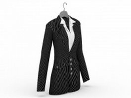 Office lady business suit 3d preview