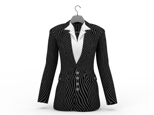 Office lady business suit 3d rendering
