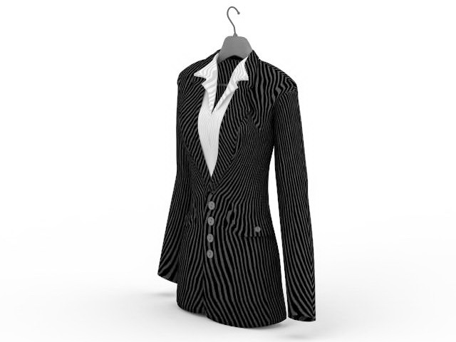 Office lady business suit 3d rendering
