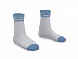 Ankle socks 3d model preview