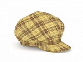 Newsboy hat 3d model preview
