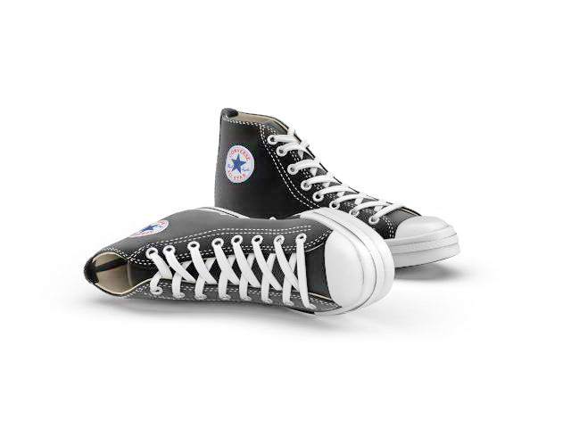 converse shoes 3d model free