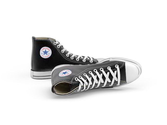 converse shoes 3d model