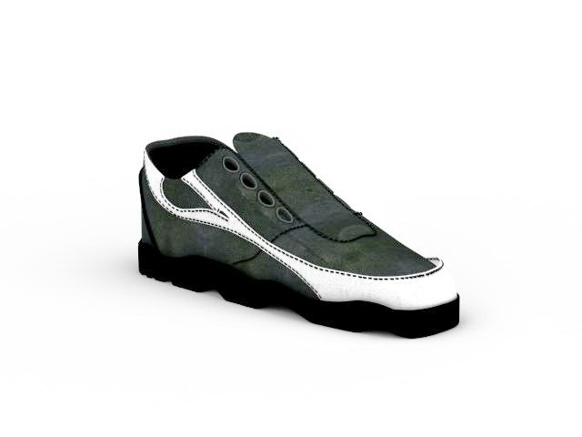 Flat Slip-On Sneaker 3d rendering