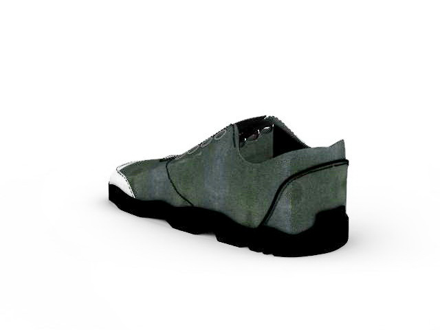 Flat Slip-On Sneaker 3d rendering