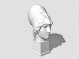 Statue of Athena 3d model preview