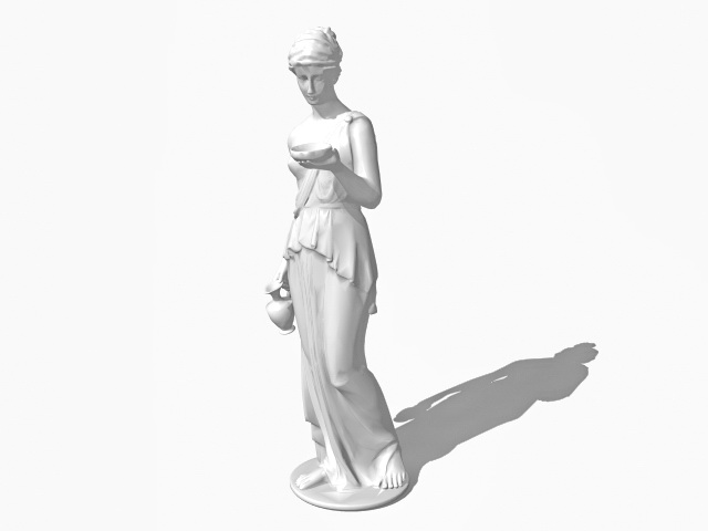 Venus Roman statue 3d rendering