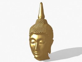 Thai Buddha statue 3d model preview