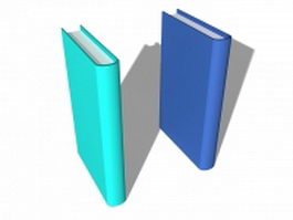 Books with blank cover 3d preview