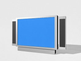 Flat-screen television 3d model preview