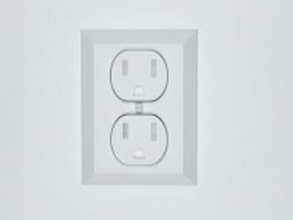 French power socket 3d preview