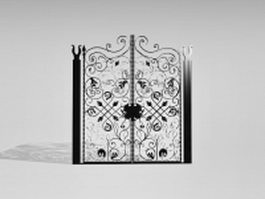 French wrought iron gate 3d preview