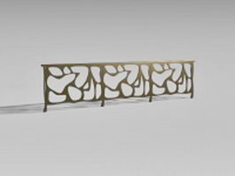 Bronze stair rails 3d preview
