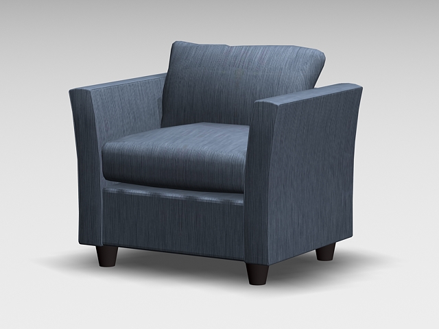 Fabric club chair 3d rendering