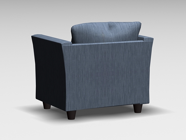 Fabric club chair 3d rendering
