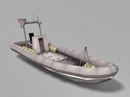 Military patrol boat 3d preview