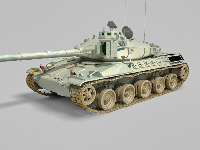 AMX-30 French tank 3d rendering