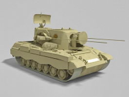 Self-propelled anti-aircraft flak 3d model preview