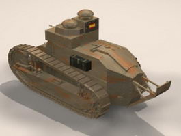 Renault FT-17 tank 3d preview