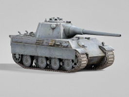 Self-propelled howitzer 3d model preview