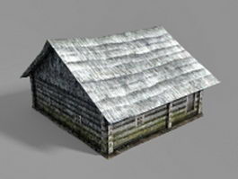 Old country farmhouse 3d model preview
