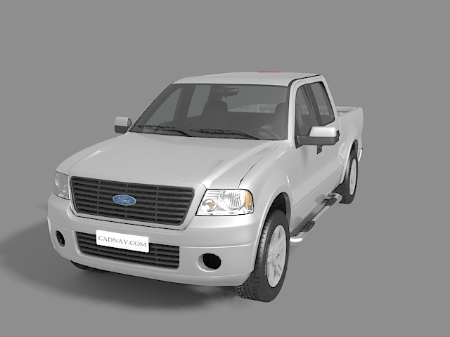 Ford F-150 pickup truck 3d rendering