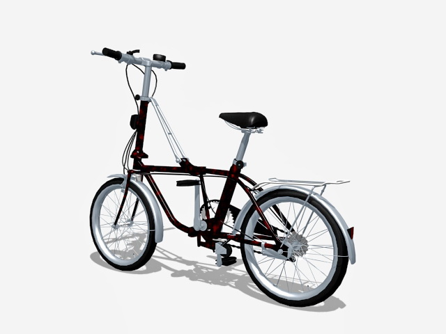 Utility bicycle 3d rendering