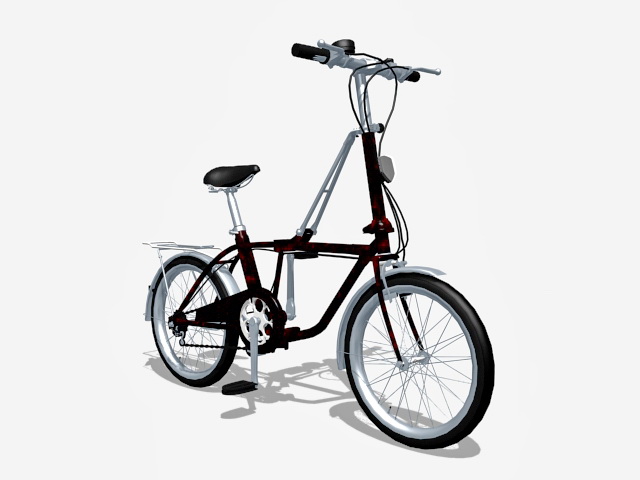Utility bicycle 3d rendering
