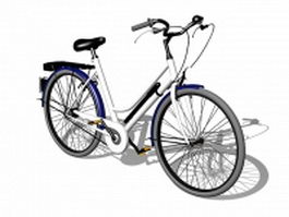 Comfort bike 3d model preview