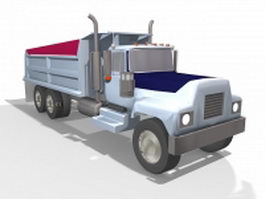 Dump truck 3d model preview