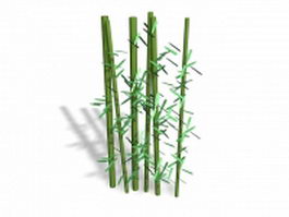 Bamboo plants 3d preview
