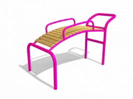 Public playground equipment 3d model preview