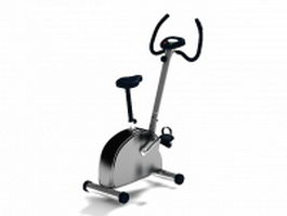 Stationary bicycle 3d model preview