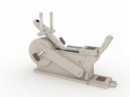 Commercial elliptical trainer 3d model preview