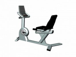 Recumbent exercise bike 3d model preview