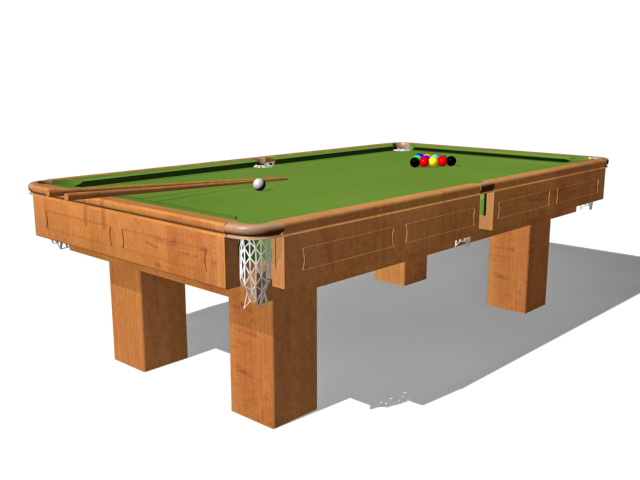 Billiard sports equipment 3d rendering