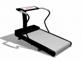 Fitness treadmill 3d model preview
