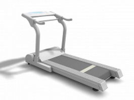 Treadmill machine 3d model preview