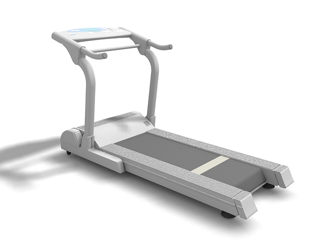 Treadmill machine 3d rendering