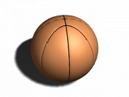 Basketball ball 3d model preview