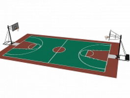 Basketball court 3d preview