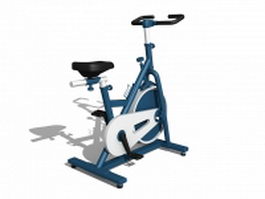 Stationary bike equipment 3d preview