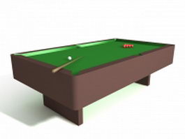 Cue sports equipment 3d model preview