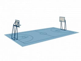 Basketball court 3d preview