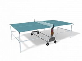 Outdoor table tennis table 3d preview