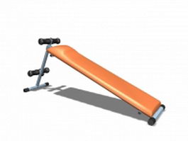 Exercise equipment abdominal board 3d preview